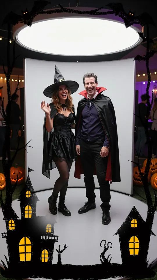 Clip din cabina 360 cu rama Haunted House